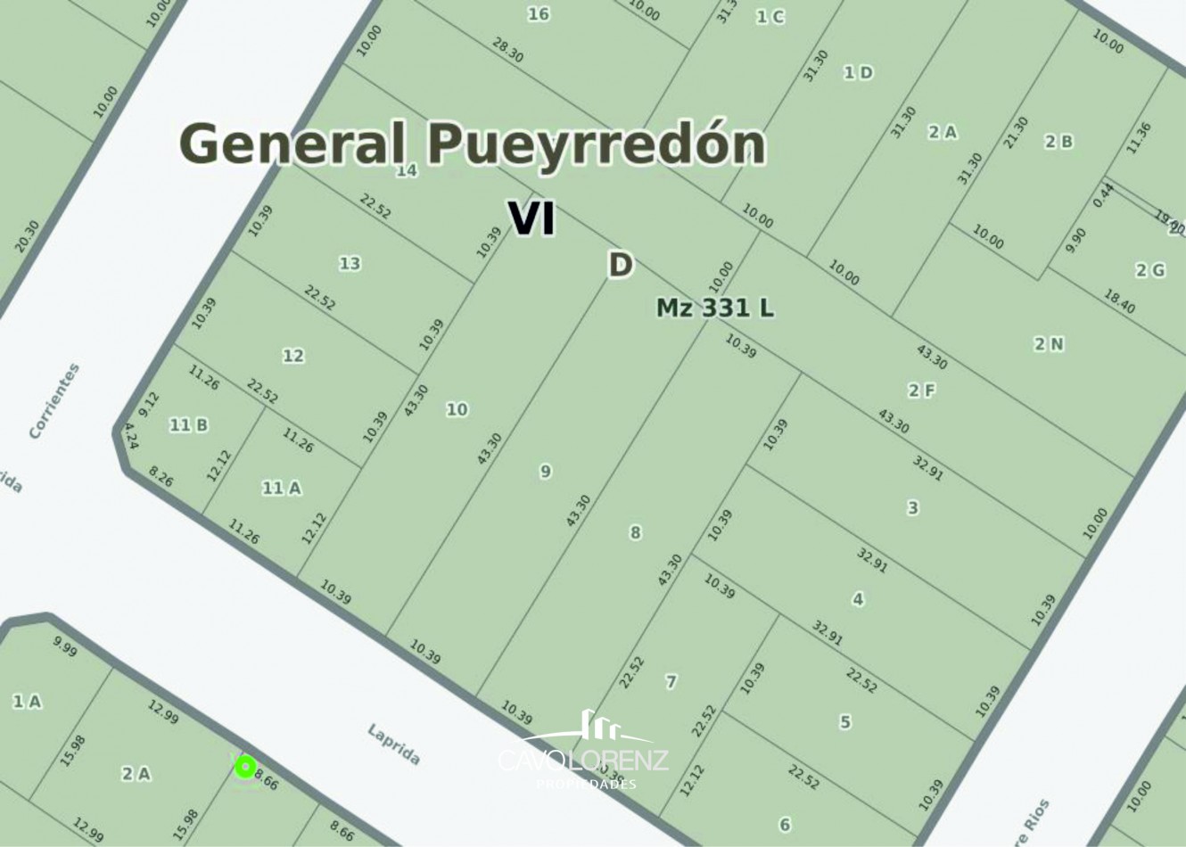 Laprida 2269 - Lote de 10.39 x 43.30 - Casa a demoler - Excelente entorno