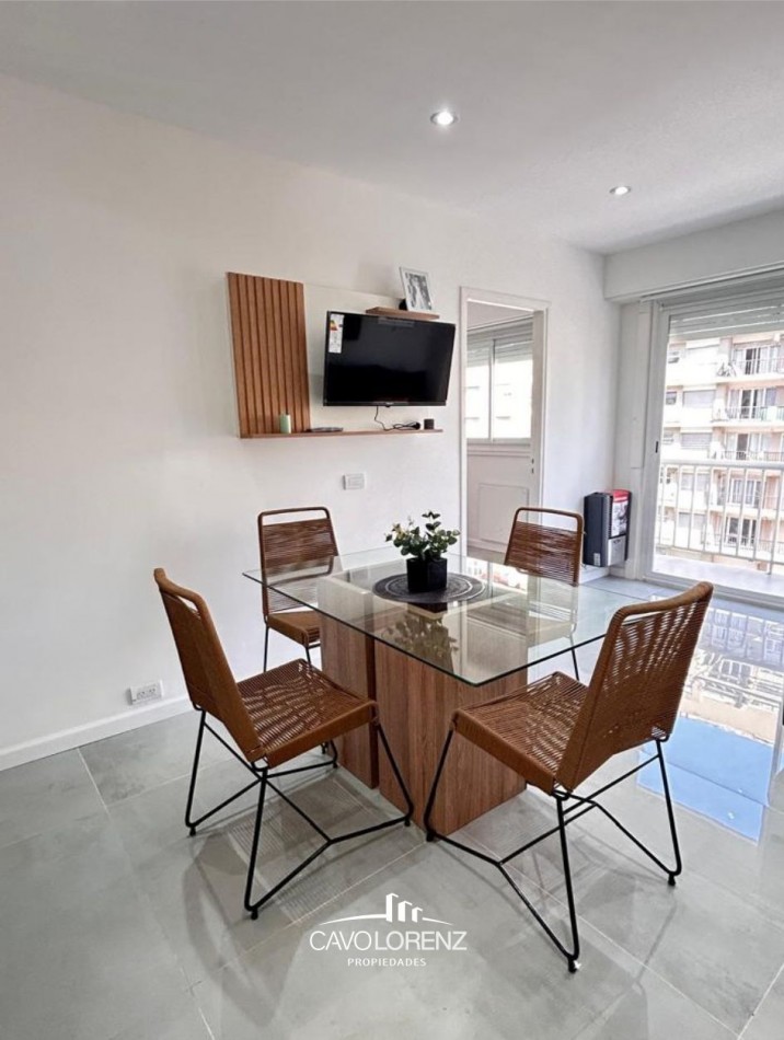 Lamadrid 2188 7° A - Magnifico 3 ambientes al frente con balcon, totalmente reciclado y amoblado