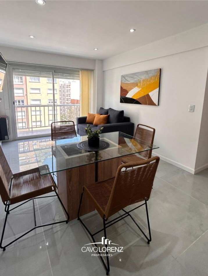 Lamadrid 2188 7° A - Magnifico 3 ambientes al frente con balcon, totalmente reciclado y amoblado