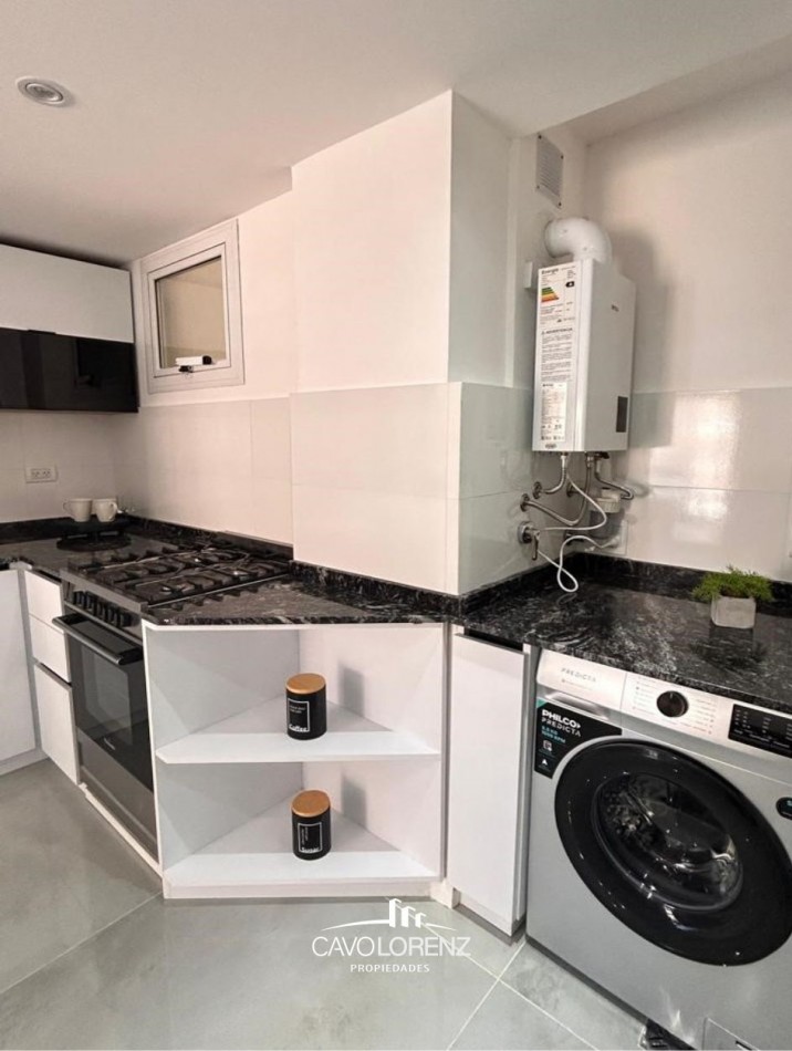 Lamadrid 2188 7° A - Magnifico 3 ambientes al frente con balcon, totalmente reciclado y amoblado