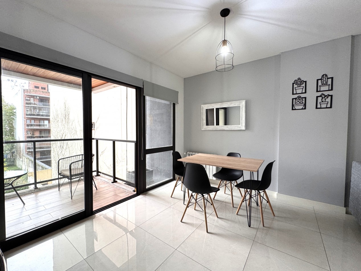 Alquiler- La Rioja 1235- Departamento de 1 amb. equipado, amoblado y con parrilla